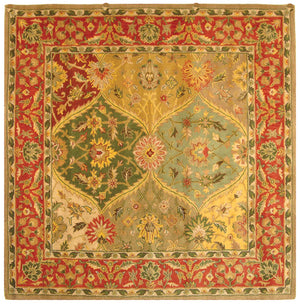 Safavieh Heritage 111 Hand Tufted 80% Wool/10% Cotton/10% Latex Rug HG111A-4SQ