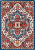 Nourison Parisa PSA01 French Country Machine Made Loom-woven Indoor Area Rug Brick/Ivory 5'3" x 7'5" 99446857880