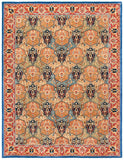 Heritage 277 Traditional Hand Tufted 100% Fine Indian Wool Pile Rug Blue / Red