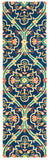 Heritage 475 Hand Tufted 80% Wool, 20% Cotton  Rug Navy / Yellow 80% Wool, 20% Cotton HG475N-4