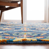 Heritage 475 Hand Tufted 80% Wool, 20% Cotton  Rug Navy / Yellow 80% Wool, 20% Cotton HG475N-4