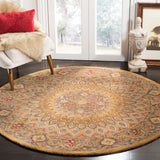 Safavieh Heritage 914 Hand Tufted 80% Wool/10% Cotton/10% Latex Rug HG914A-4SQ