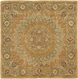 Safavieh Heritage 914 Hand Tufted 80% Wool/10% Cotton/10% Latex Rug HG914A-4SQ