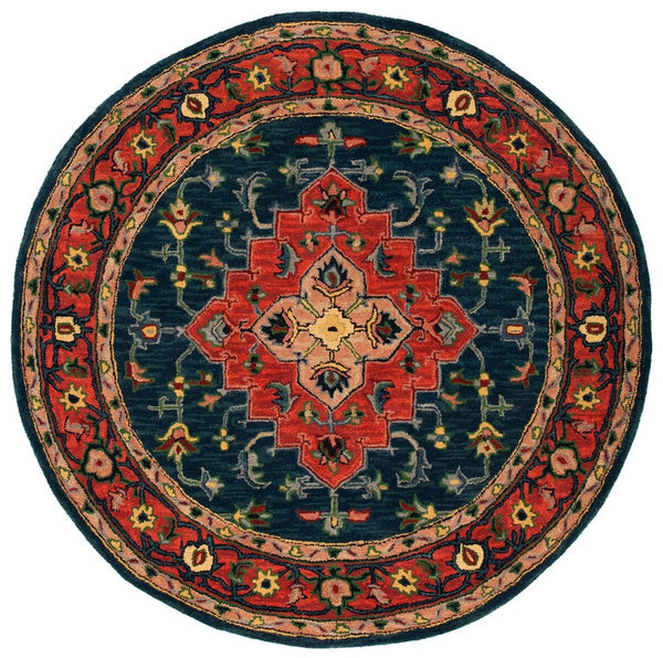 Safavieh Heritage 923 Hand Tufted 80% Wool/10% Cotton/10% Latex Traditional Rug HG923M-9