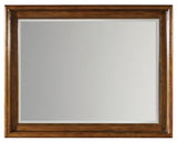 Hooker Furniture Tynecastle Traditional-Formal Landscape Mirror in Poplar Solids and Figured Alder Veneers with Mirror 5323-90008