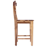 Porter Designs Taos Solid Sheesham Wood Natural Counter Chair Natural 07-196-02-9026-1