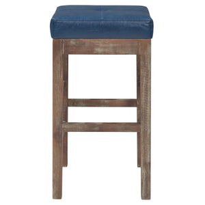 Valencia Backless Bonded Leather Counter Stool with Solid Birch Frame – Perfect for Any Decor Style!