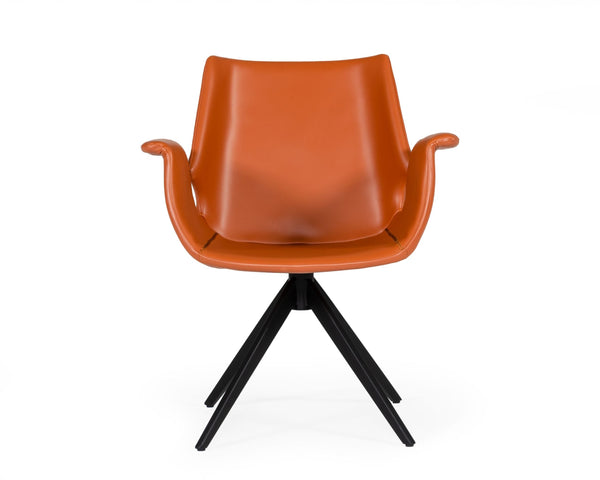 VIG Furniture Modrest Hiawatha - Modern Cognac Eco-Leather Dining Chair VGHR3563-CGN