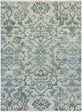 Hillcrest HIL-9036 Traditional NZ Wool Rug HIL9036-811 Dark Blue, Aqua, Seafoam 100% NZ Wool 8' x 11'
