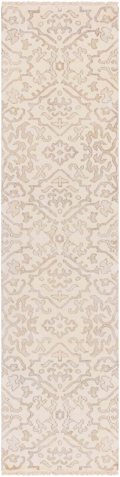 Hillcrest HIL-9040 Traditional NZ Wool Rug HIL9040-913 Light Gray, Camel, Taupe 100% NZ Wool 9' x 13'
