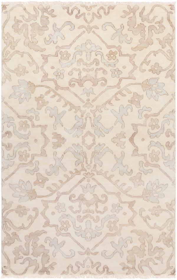 Hillcrest HIL-9040 Traditional NZ Wool Rug HIL9040-913 Light Gray, Camel, Taupe 100% NZ Wool 9' x 13'