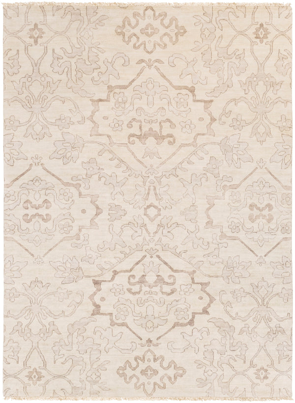 Hillcrest HIL-9040 Traditional NZ Wool Rug HIL9040-811 Light Gray, Camel, Taupe 100% NZ Wool 8' x 11'