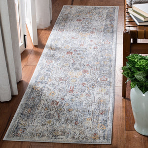 History 500 History 546 Transitional Power Loomed 18.5% Polypropylene, 81.5% Polyester Rug Light Grey / Gold
