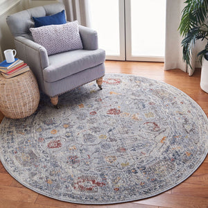 History 500 History 546 Transitional Power Loomed 18.5% Polypropylene, 81.5% Polyester Rug Light Grey / Gold