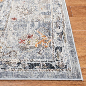 History 500 History 546 Transitional Power Loomed 18.5% Polypropylene, 81.5% Polyester Rug Light Grey / Gold
