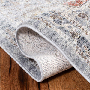 History 500 History 546 Transitional Power Loomed 18.5% Polypropylene, 81.5% Polyester Rug Light Grey / Gold