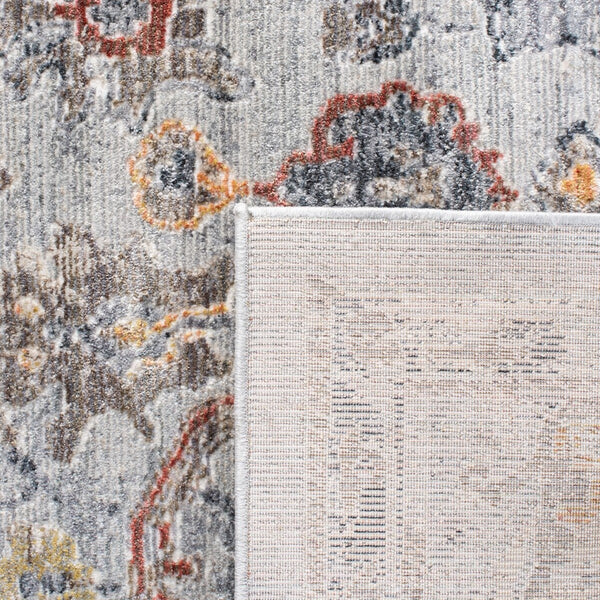 History 500 History 546 Transitional Power Loomed 18.5% Polypropylene, 81.5% Polyester Rug Light Grey / Gold