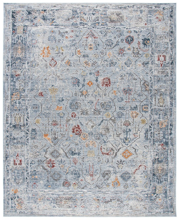 History 500 History 546 Transitional Power Loomed 18.5% Polypropylene, 81.5% Polyester Rug Light Grey / Gold
