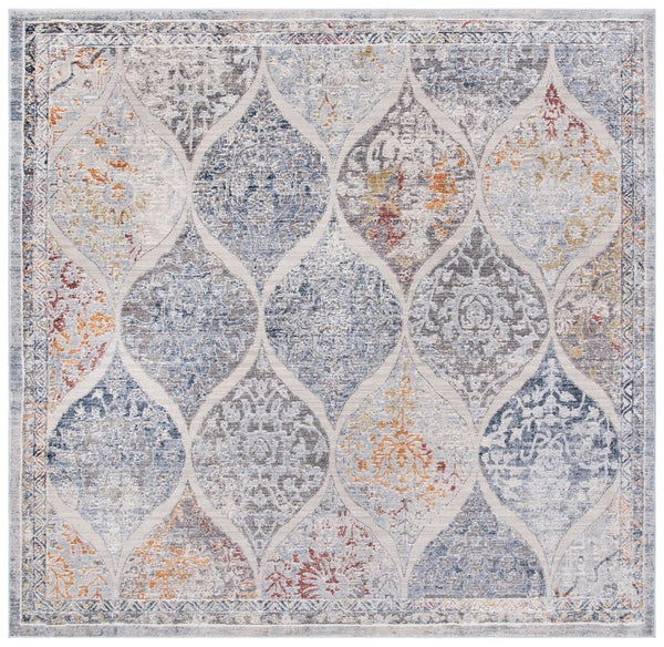 History 500 History 571 Transitional Power Loomed 22% Polypropylene, 78% Polyester Rug Grey / Gold