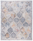 History 500 History 571 Transitional Power Loomed 22% Polypropylene, 78% Polyester Rug Grey / Gold