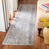 History 500 History 584 Transitional Power Loomed 17.5% Polypropylene, 82.5% Polyester Rug Light Grey / Navy