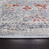 History 500 History 584 Transitional Power Loomed 17.5% Polypropylene, 82.5% Polyester Rug Light Grey / Navy