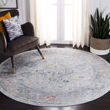 History 500 History 584 Transitional Power Loomed 17.5% Polypropylene, 82.5% Polyester Rug Light Grey / Navy