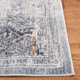 History 500 History 584 Transitional Power Loomed 17.5% Polypropylene, 82.5% Polyester Rug Light Grey / Navy