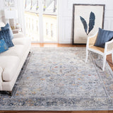 History 500 History 584 Transitional Power Loomed 17.5% Polypropylene, 82.5% Polyester Rug Light Grey / Navy