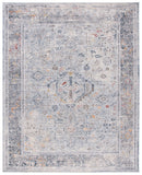 History 500 History 584 Transitional Power Loomed 17.5% Polypropylene, 82.5% Polyester Rug Light Grey / Navy