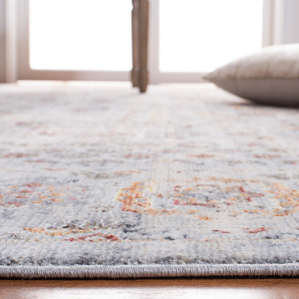 History 500 History 599 Transitional Power Loomed 19.5% Polypropylene. 80.5% Polyester Rug Light Grey / Gold