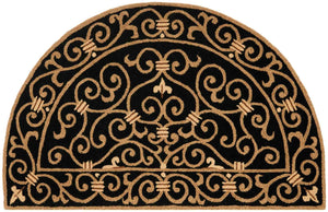 Chelsea Hk11  Hand Hooked Wool Pile Rug Black