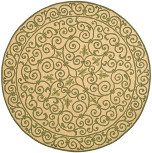 Chelsea Hk11  Hand Hooked Wool Pile Rug Yellow / Light Green