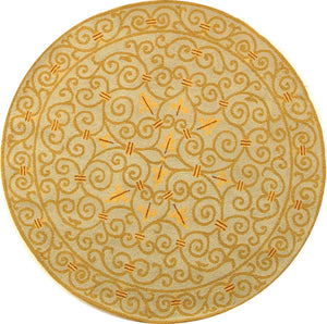 Chelsea Hk11  Hand Hooked Wool Pile Rug Light Blue