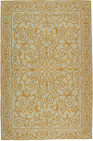 Chelsea Hk11  Hand Hooked Wool Pile Rug Light Blue