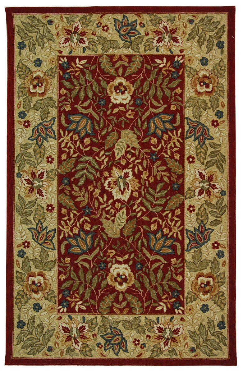 Chelsea Hand Hooked Rug - 100% Pure Virgin Wool with Durable Cotton Ba