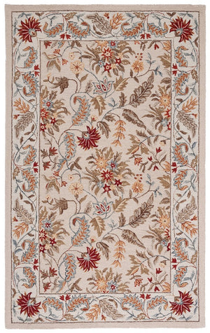 Safavieh Hk141 Hand Hooked Wool and Cotton with Latex Rug HK141A-4SQ
