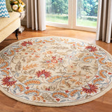 Safavieh Hk141 Hand Hooked Wool and Cotton with Latex Rug HK141A-4SQ