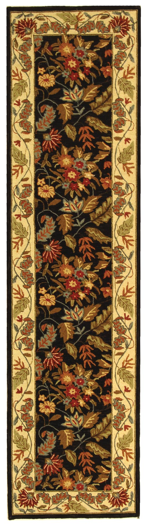 Safavieh Hk141 Hand Hooked Wool and Cotton with Latex Rug HK141B-4SQ