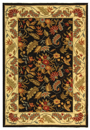 Safavieh Hk141 Hand Hooked Wool and Cotton with Latex Rug HK141B-4SQ