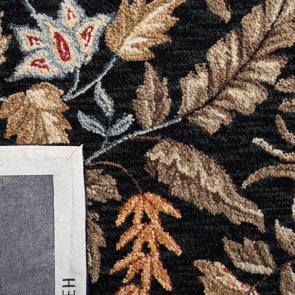 Safavieh Hk141 Hand Hooked Wool and Cotton with Latex Rug HK141B-4SQ