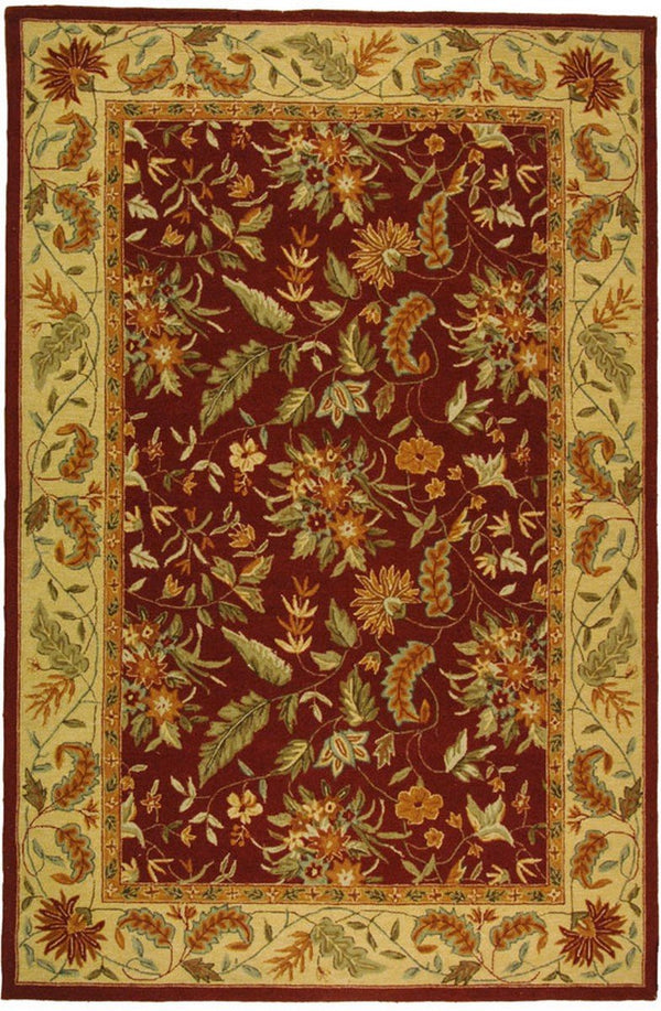 Chelsea Hand Hooked Rug - Elegant 100% Pure Wool Pile with Timeless American and European Designs