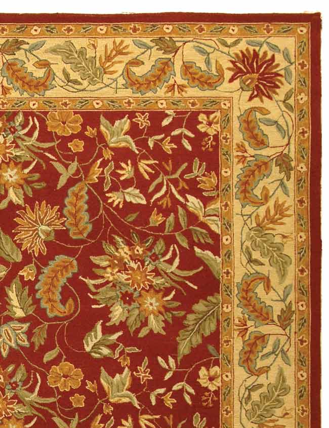 HK141 Hand Hooked Rug - Luxurious Pure Wool Pile with Timeless American and European Designs