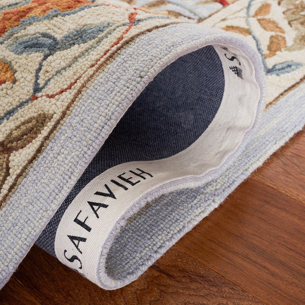 Safavieh Hk141 Hand Hooked Wool and Cotton with Latex Rug HK141D-4R