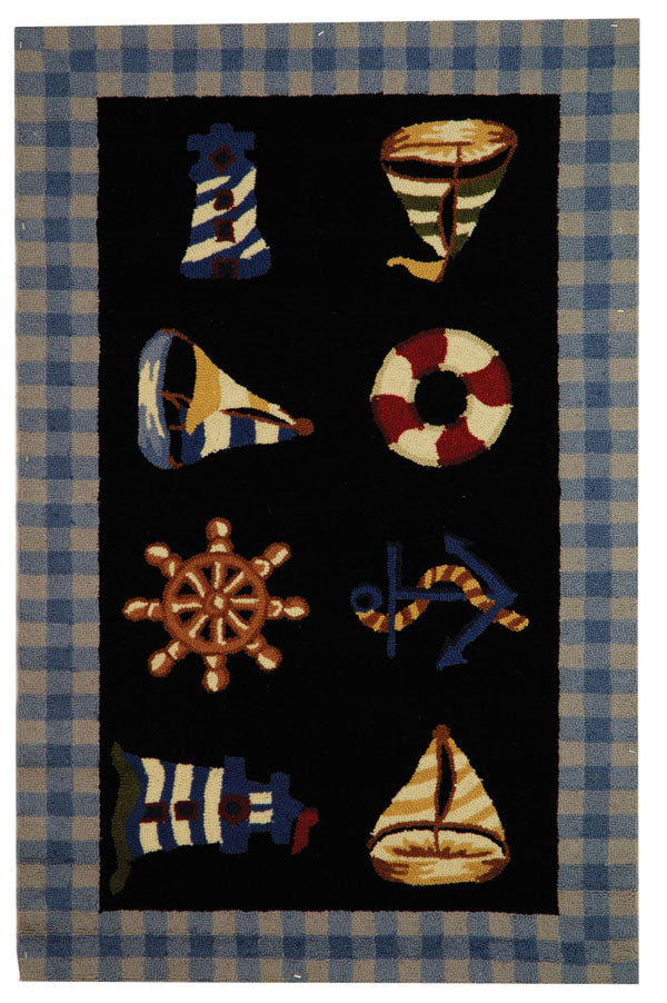 Safavieh Hk239 Hand Hooked Wool Pile Rug HK239B-4R