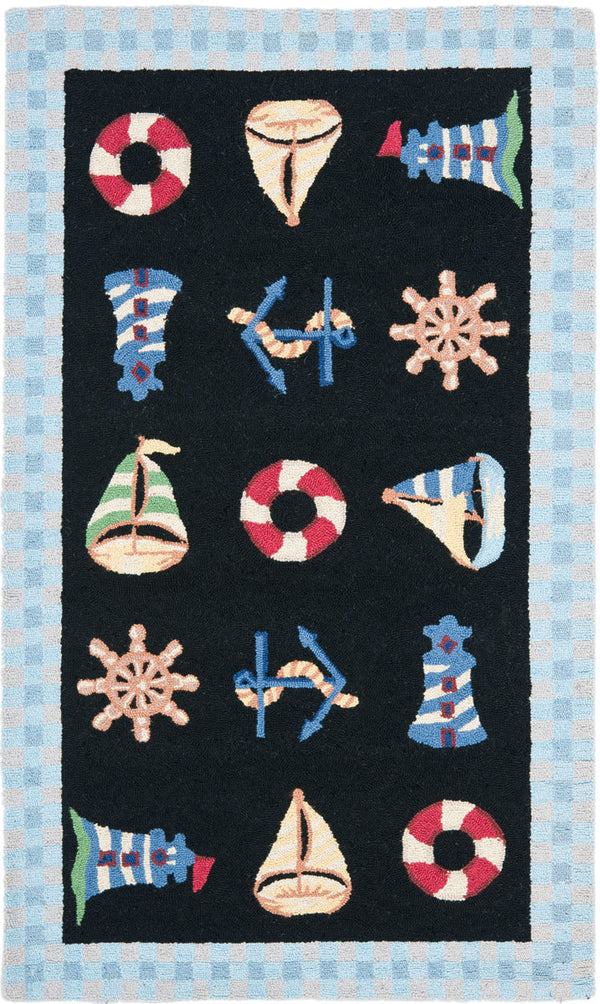 Safavieh Hk239 Hand Hooked Wool Pile Rug HK239B-4R