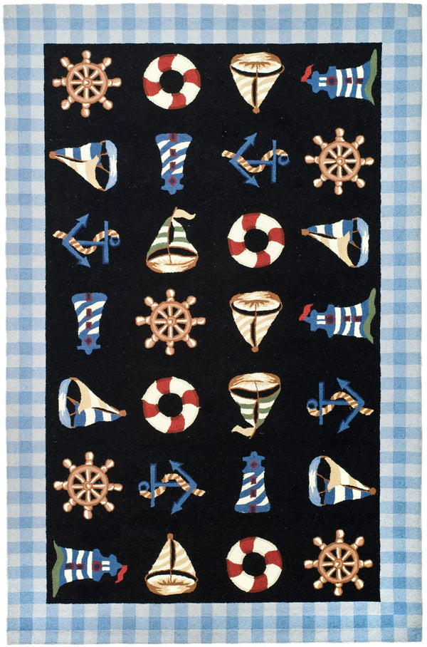 Safavieh Hk239 Hand Hooked Wool Pile Rug HK239B-4R