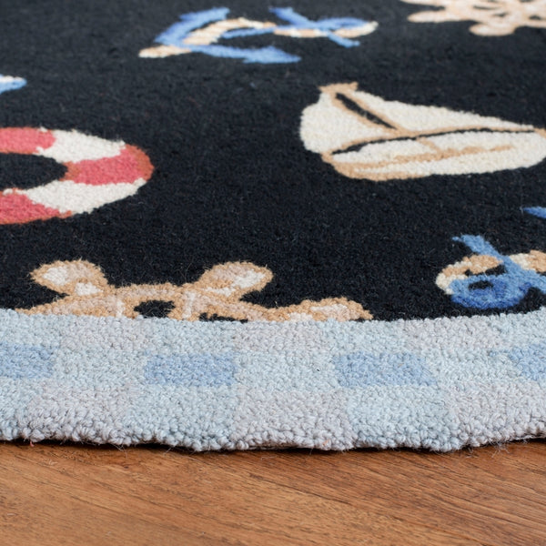 Safavieh Hk239 Hand Hooked Wool Pile Rug HK239B-4R