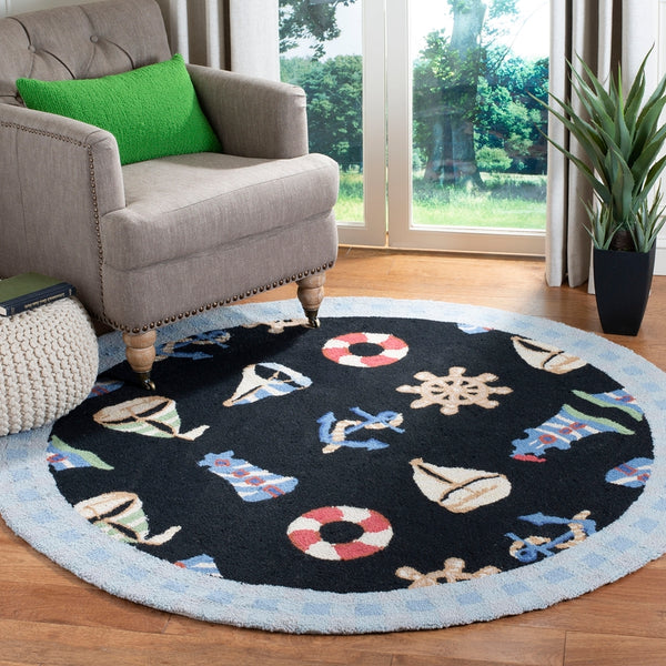 Safavieh Hk239 Hand Hooked Wool Pile Rug HK239B-4R