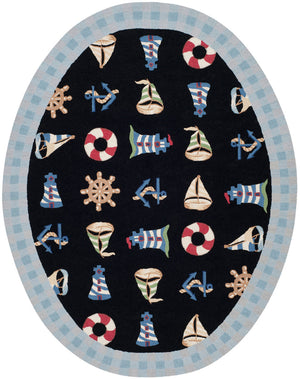 Safavieh Hk239 Hand Hooked Wool Pile Rug HK239B-4R